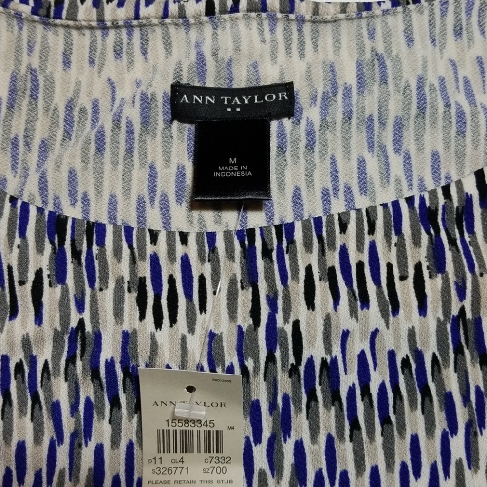 NWT Ann Taylor Women's Sleeveless Blouse Size M - Picture 4 of 4